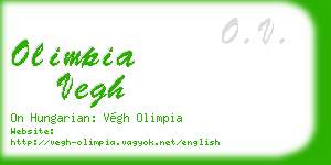 olimpia vegh business card