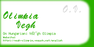 olimpia vegh business card